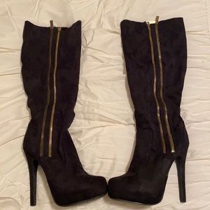 Black High Heel Boot